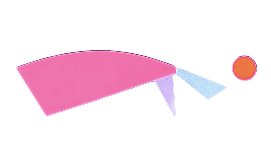 Pink decorative shape